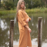 Easygoing Cotton Maxi Dress - Citrus Grove Stripe