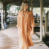 Easygoing Cotton Maxi Dress - Citrus Grove Stripe