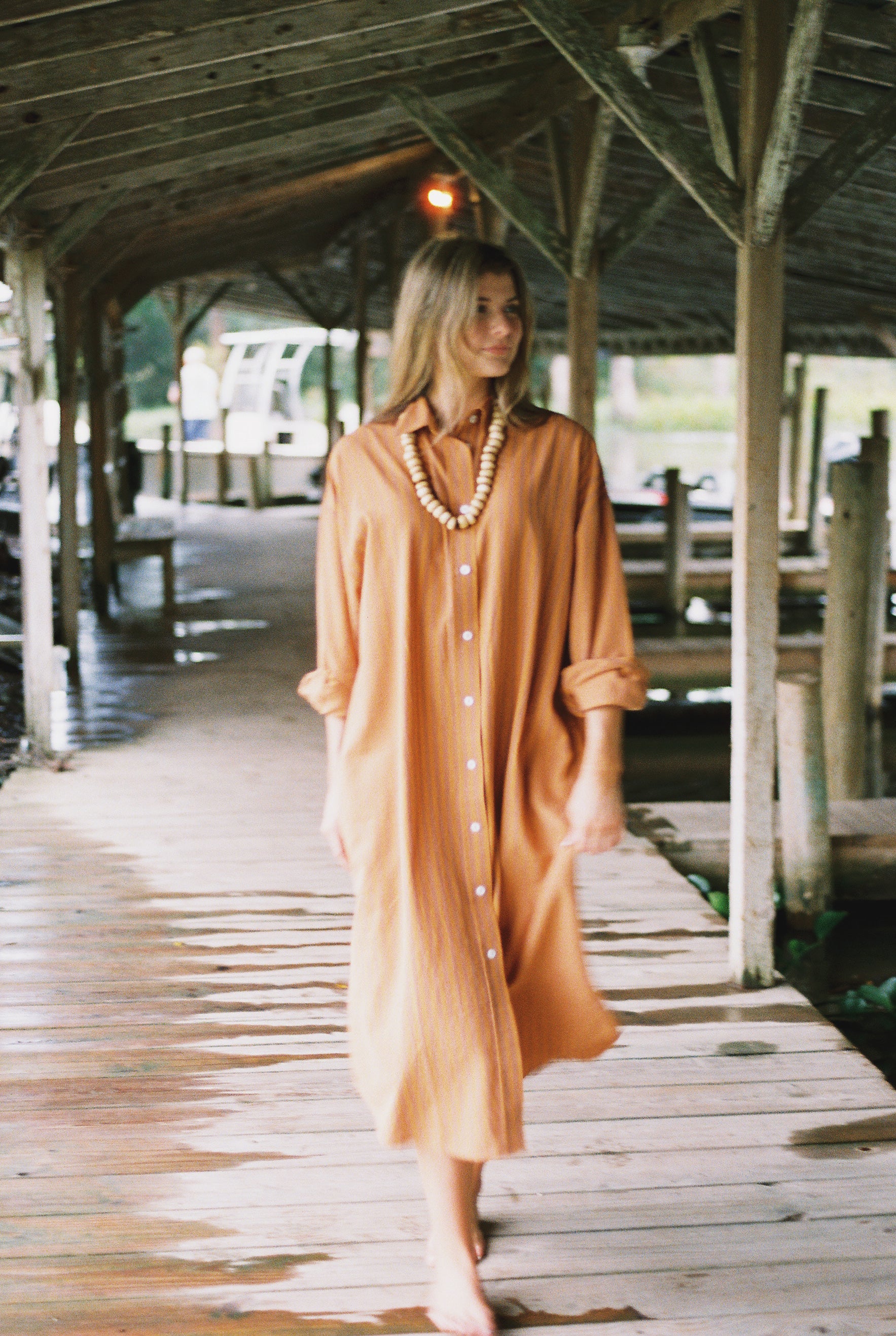 Easygoing Cotton Maxi Dress - Citrus Grove Stripe
