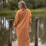 Easygoing Cotton Maxi Dress - Citrus Grove Stripe