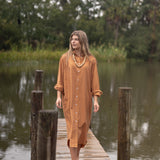 Easygoing Cotton Maxi Dress - Citrus Grove Stripe