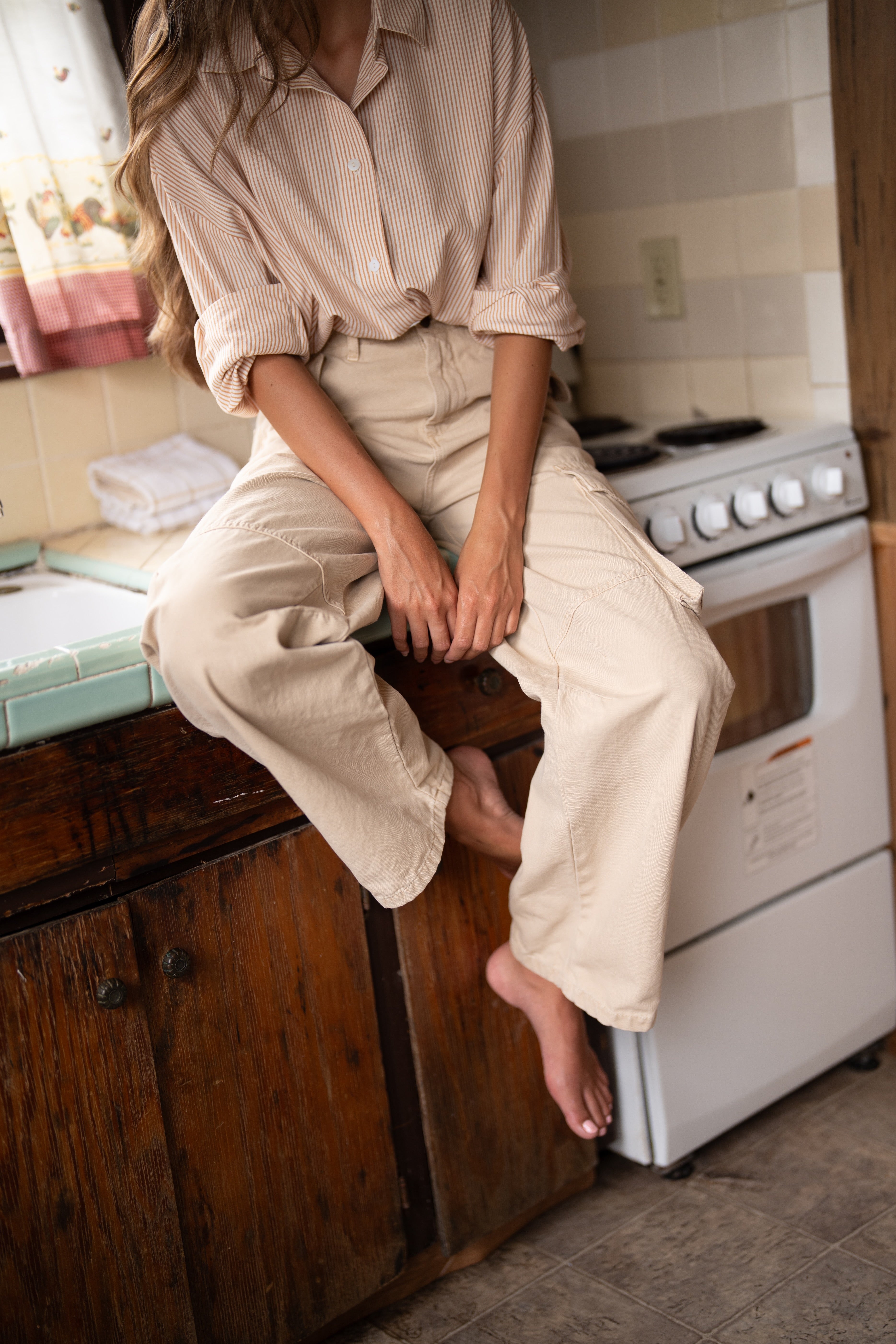 Easygoing Cotton Shirt - Sunwashed Stripe