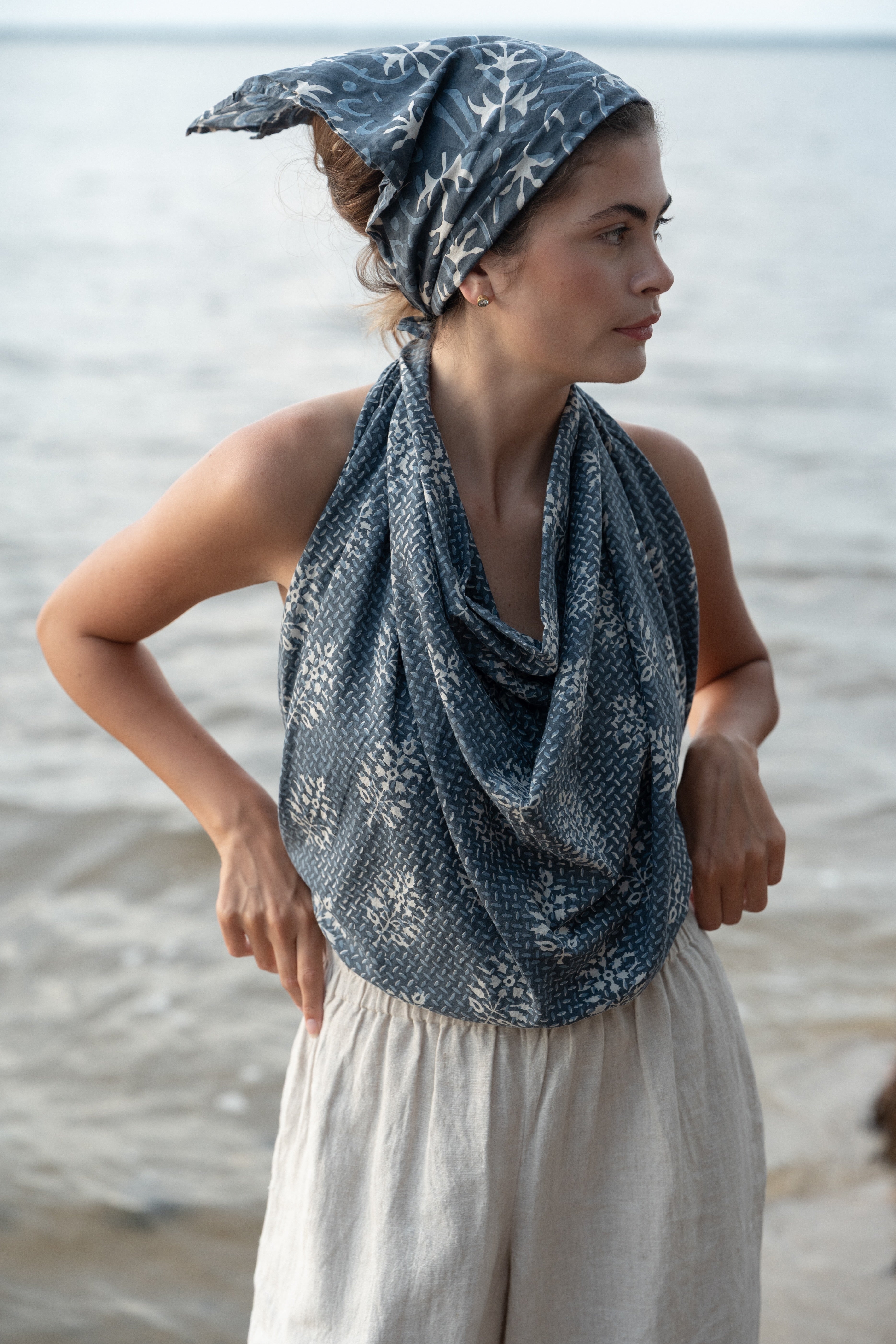 Indigo Star Bandana