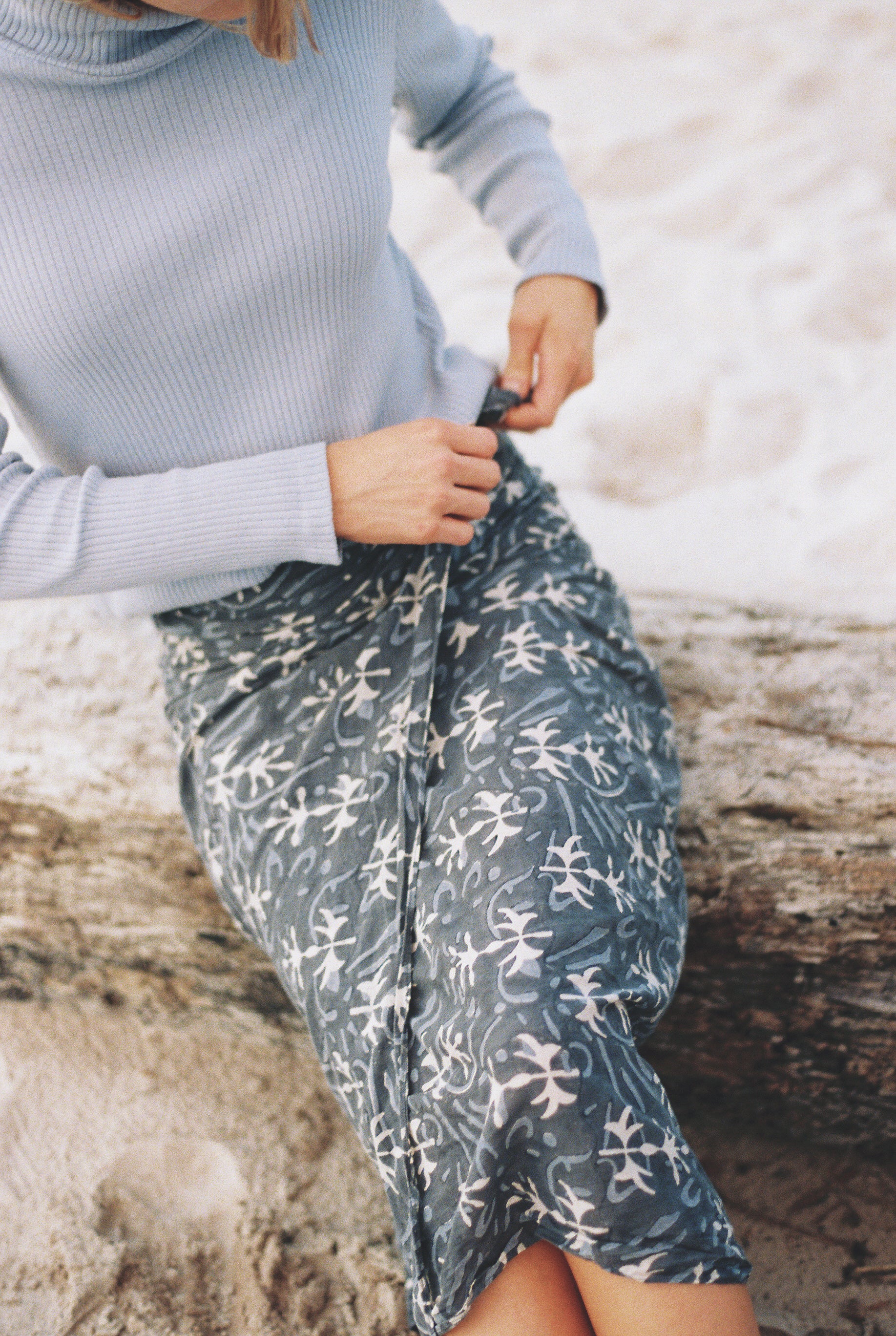 Indigo Star Sarong