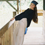 Raw Edge Pullover - True Navy