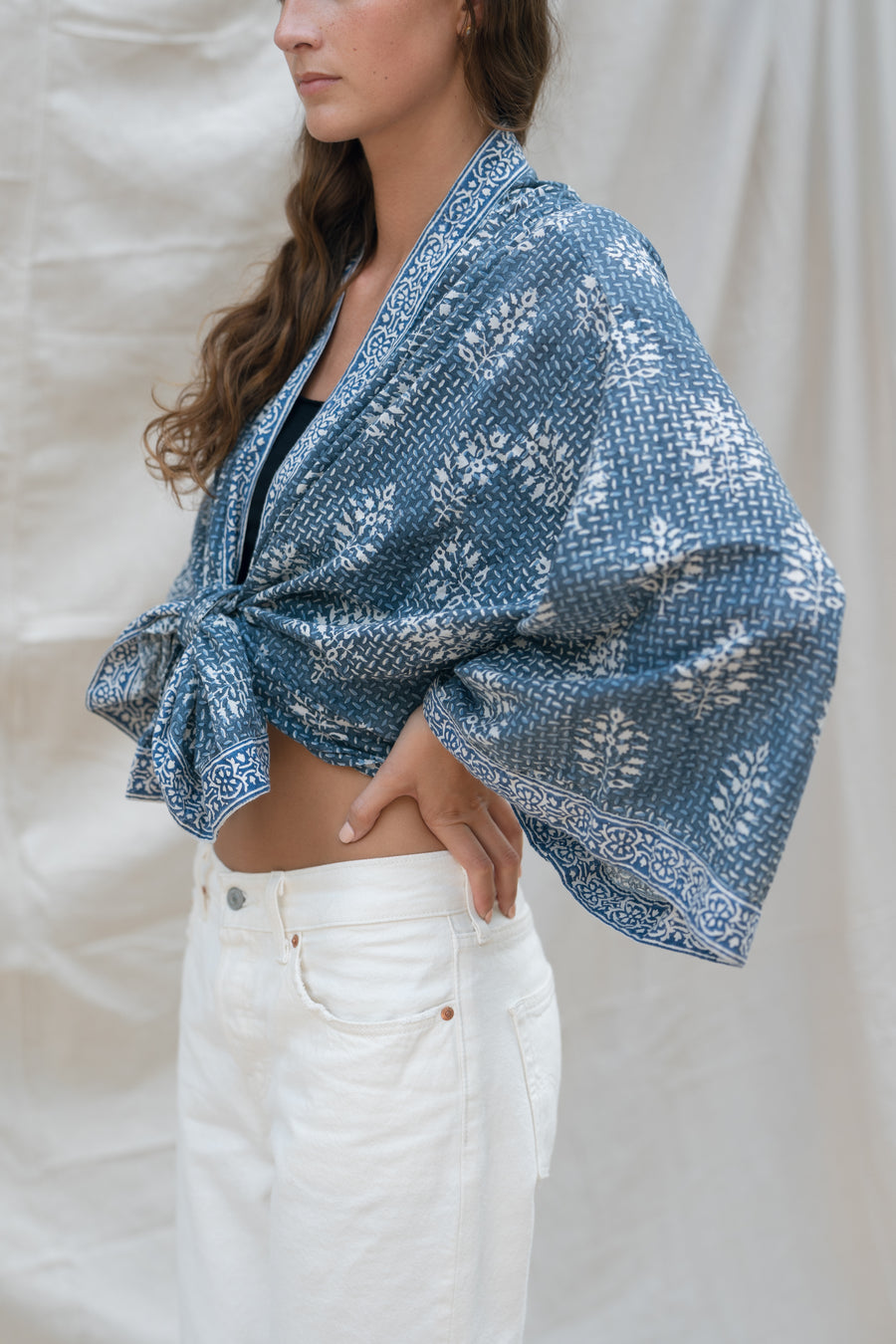Salt Marsh Indigo Cardigan