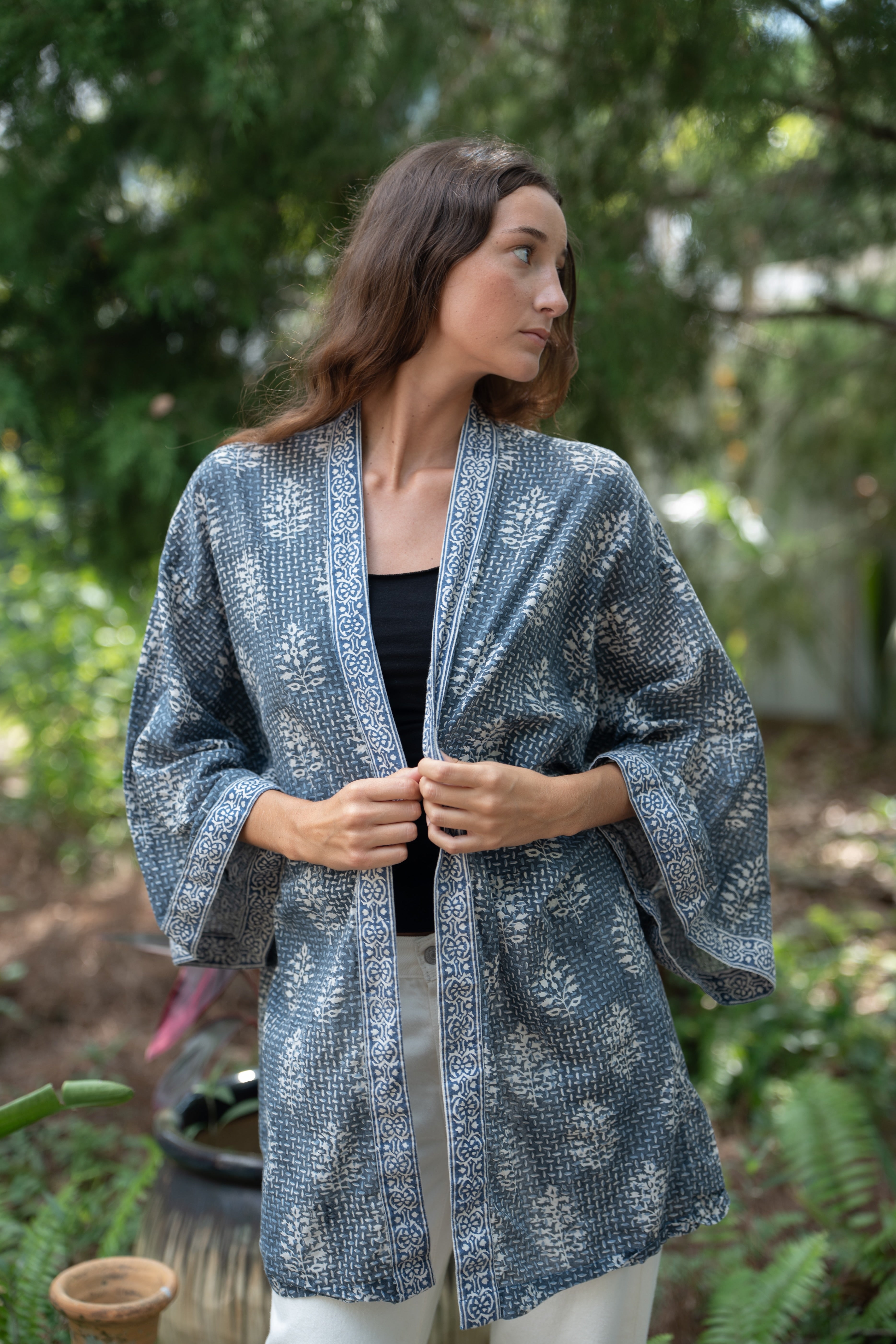 Salt Marsh Indigo Cardigan