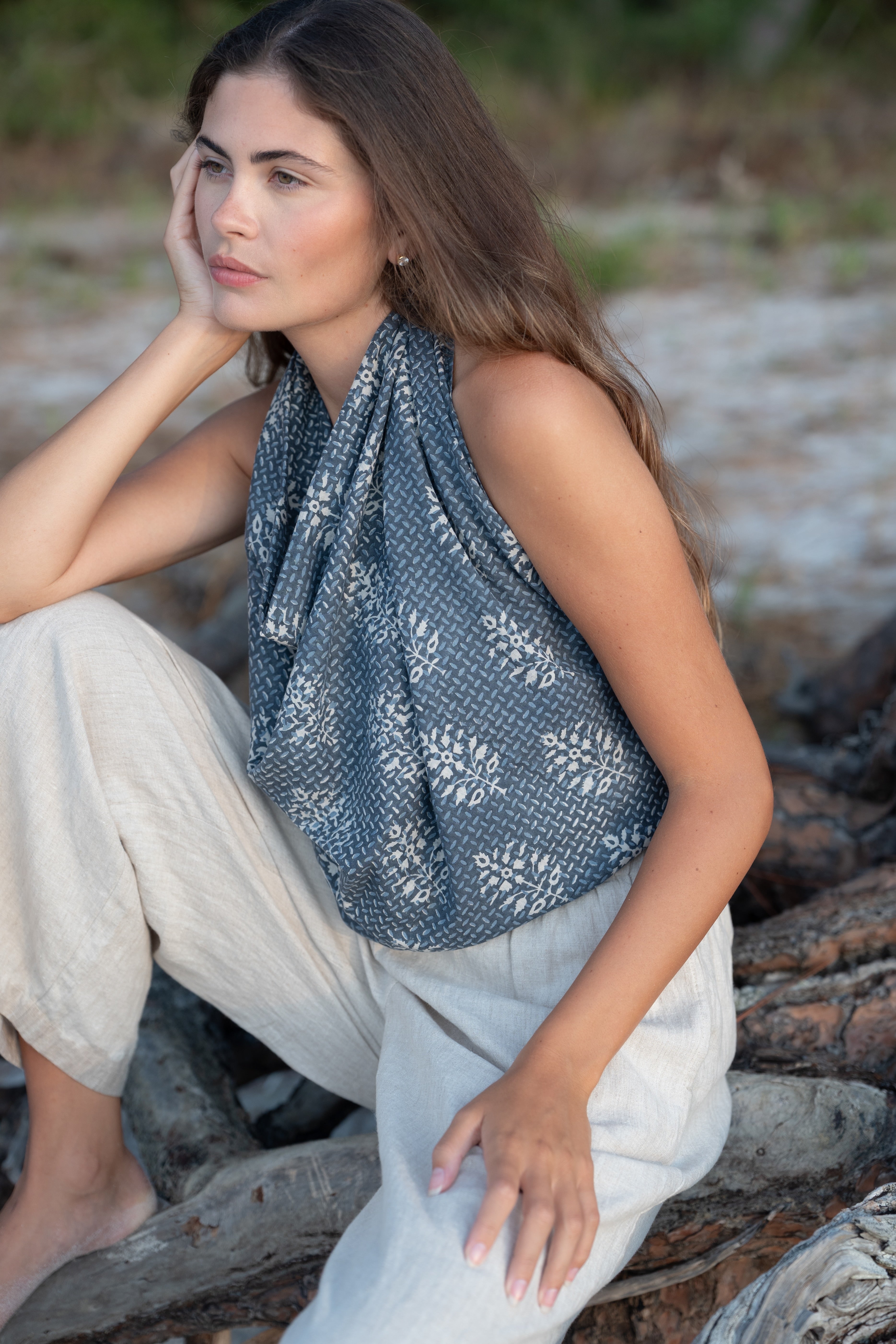 Salt Marsh Indigo Sarong