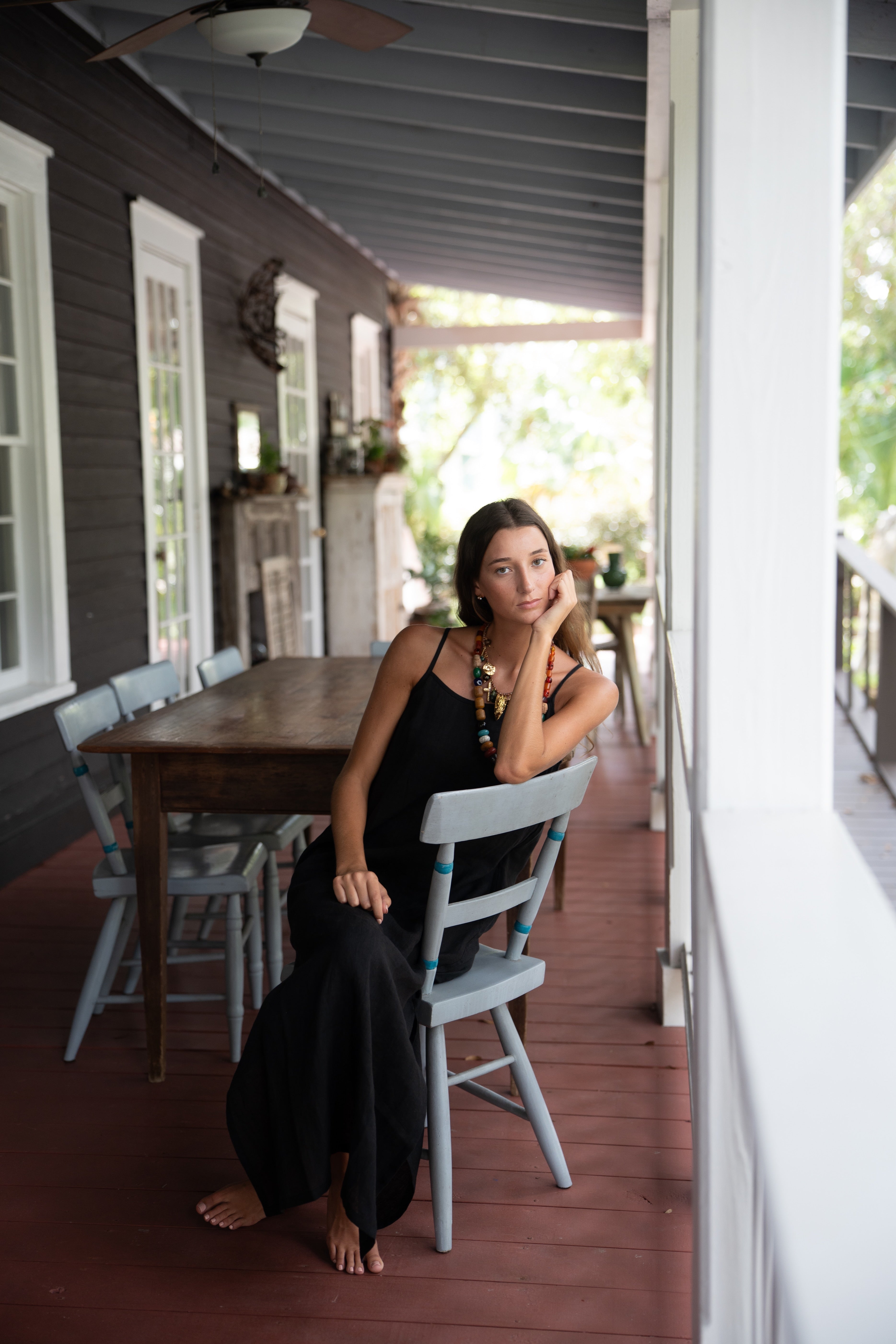 San Juan Maxi Dress - Black
