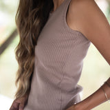 Studio Rib Tank - Driftwood