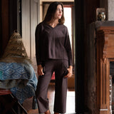 Sunday Cotton Pant - Chocolate