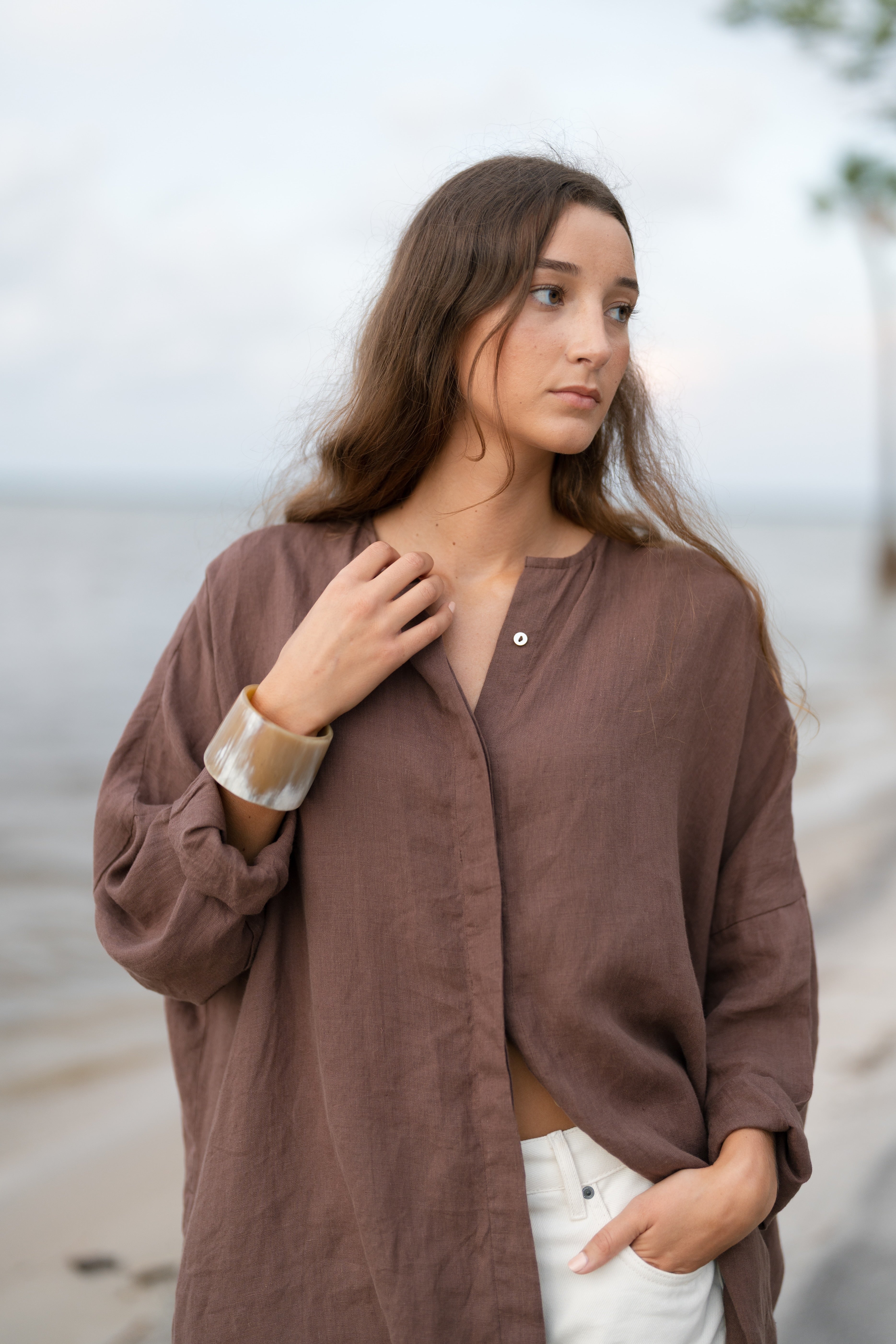 Sunset Midi Dress - Chocolate