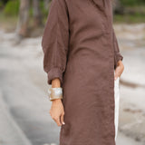 Sunset Midi Dress - Chocolate