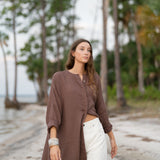 Sunset Midi Dress - Chocolate