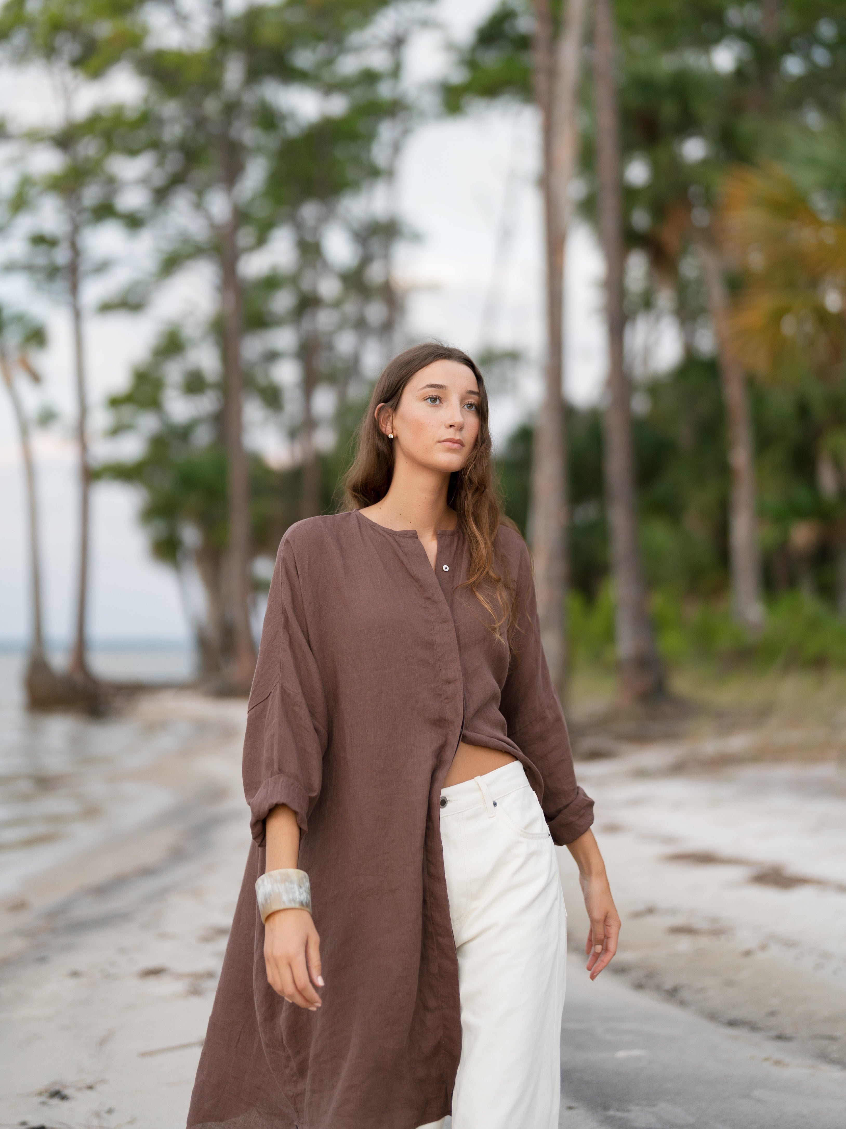 Sunset Midi Dress - Chocolate