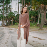Sunset Midi Dress - Chocolate