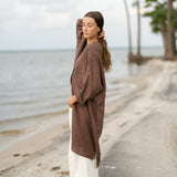 Sunset Midi Dress - Chocolate