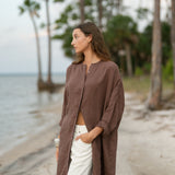 Sunset Midi Dress - Chocolate