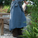 Weekend Linen Maxi Dress - Easy Blue