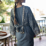 Weekend Linen Maxi Dress - Easy Blue