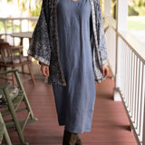 Weekend Linen Maxi Dress - Easy Blue