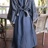 Weekend Linen Maxi Dress - Easy Blue