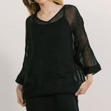 becasa weekend mesh tee black 