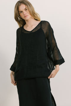 becasa weekend mesh tee black 