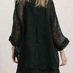 becasa weekend mesh tee black 