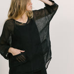 becasa weekend mesh tee black 