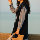 Wool Vest - Sea Navy