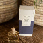 clean crisp white reed diffuser