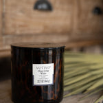 clean crisp white tort candle