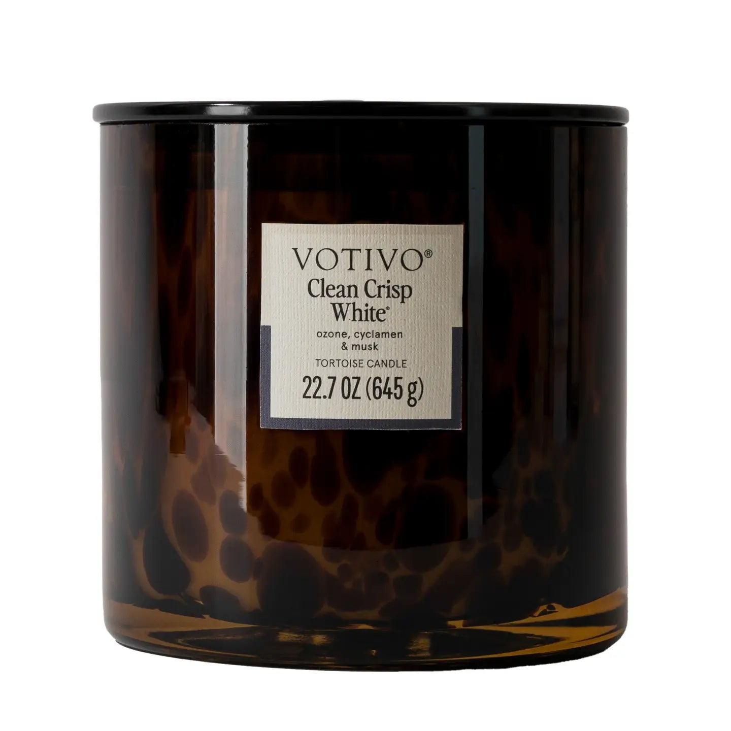 clean crisp white tort candle