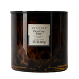 clean crisp white tort candle
