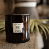 clean crisp white tort candle