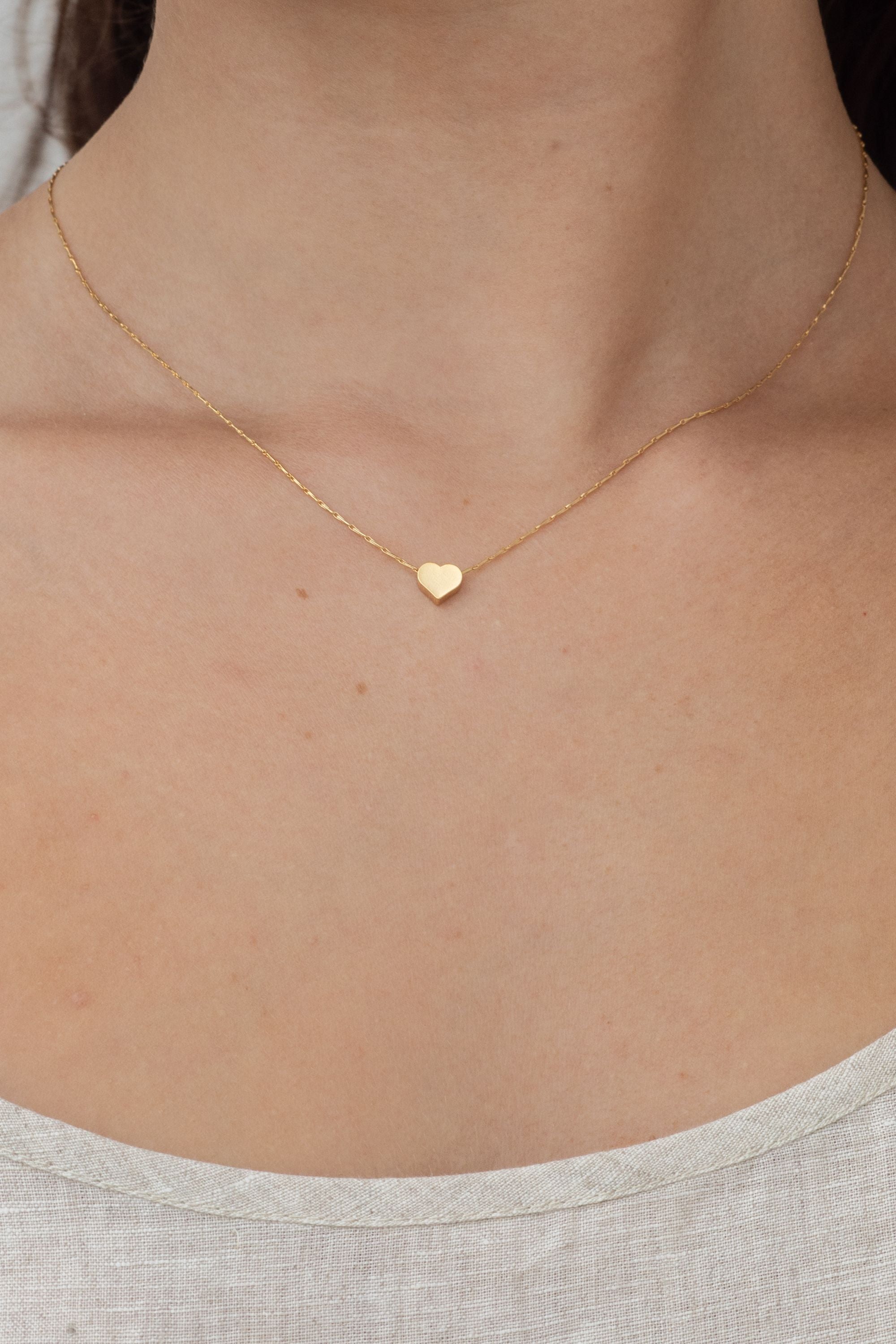 tiny heart necklace