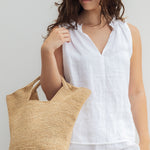 con con crochet natural