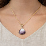 clam shell charm on chain