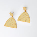 gold crest earrings