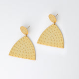 gold crest earrings