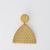 gold crest earrings
