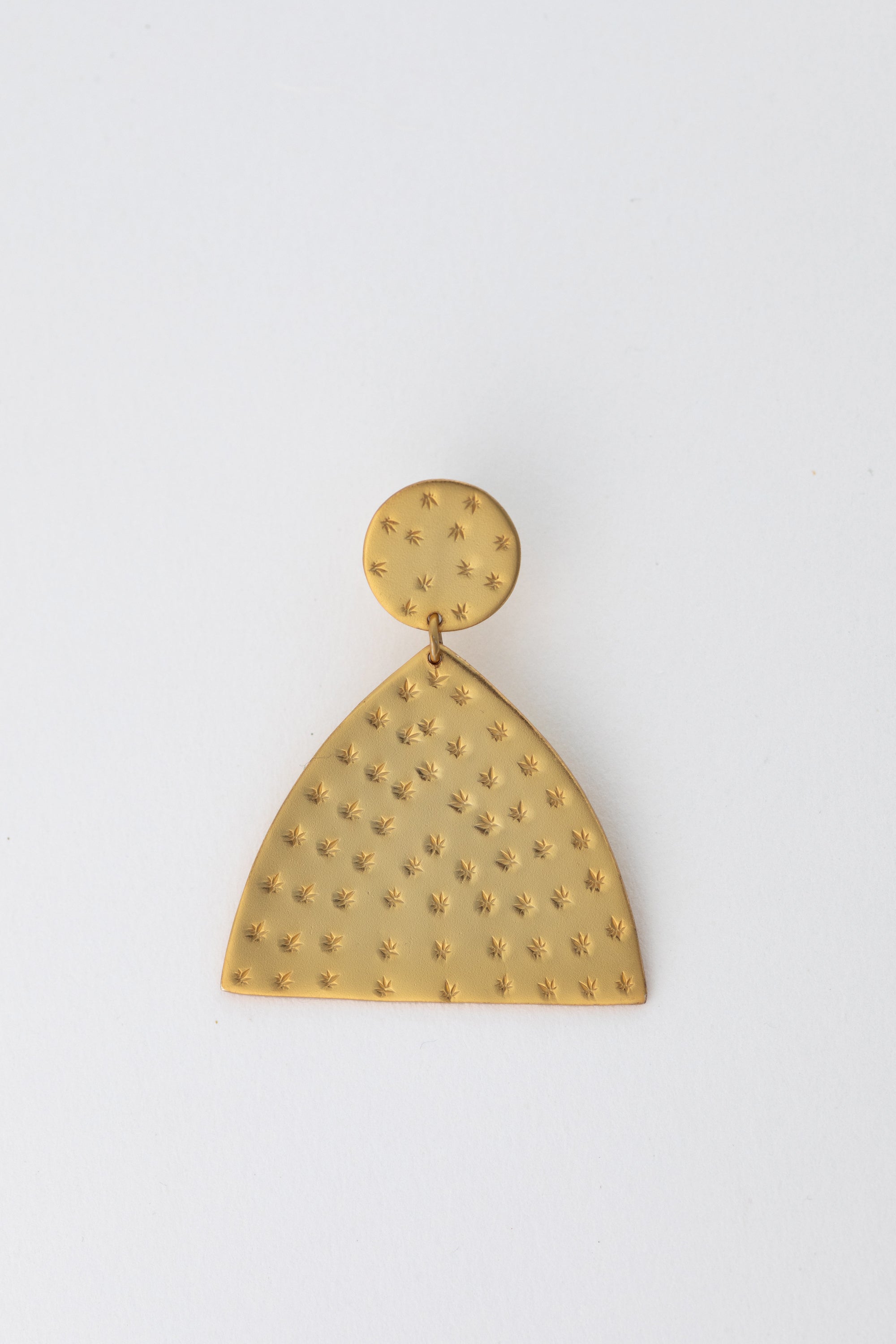 gold crest earrings