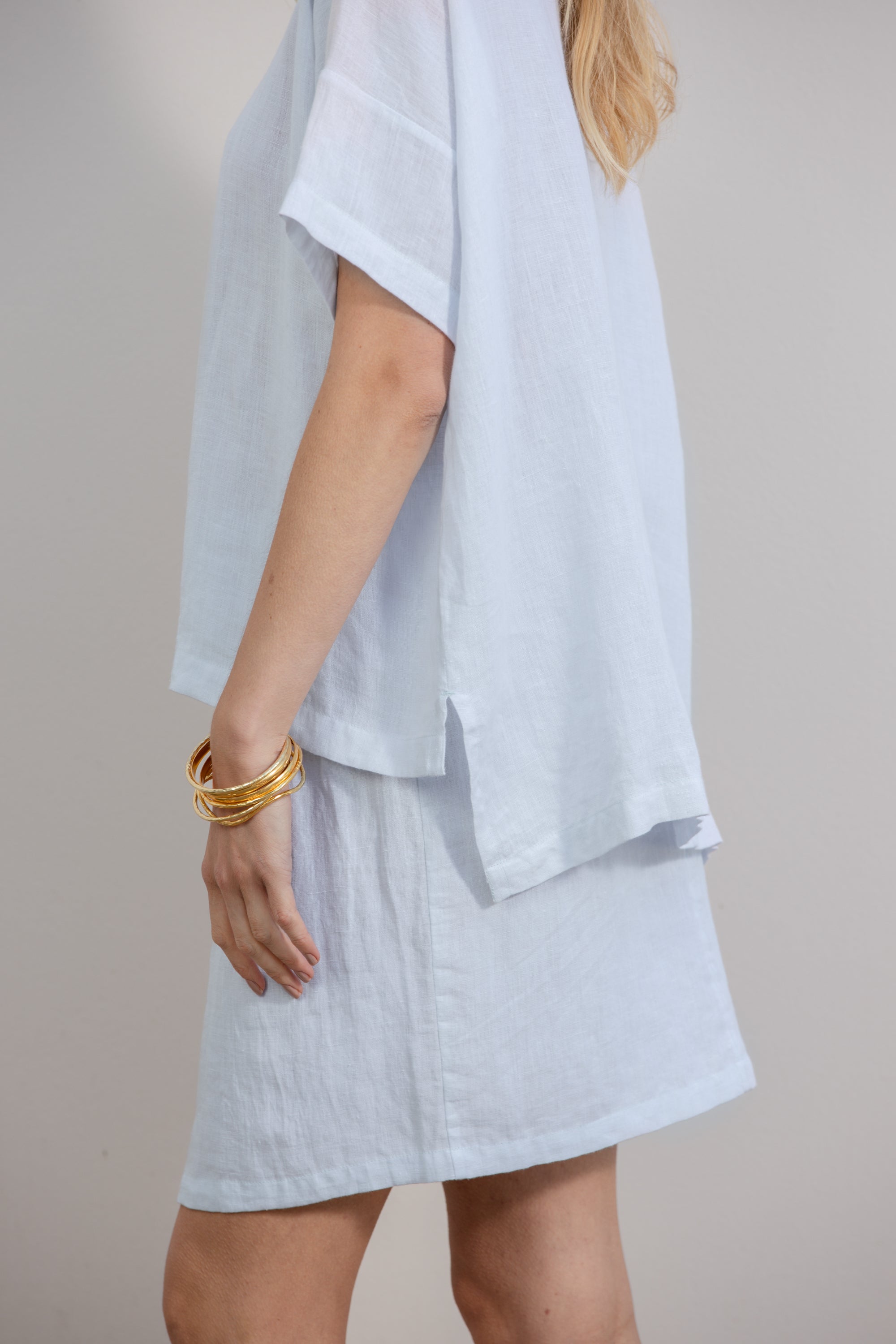 harper skirt summer blue