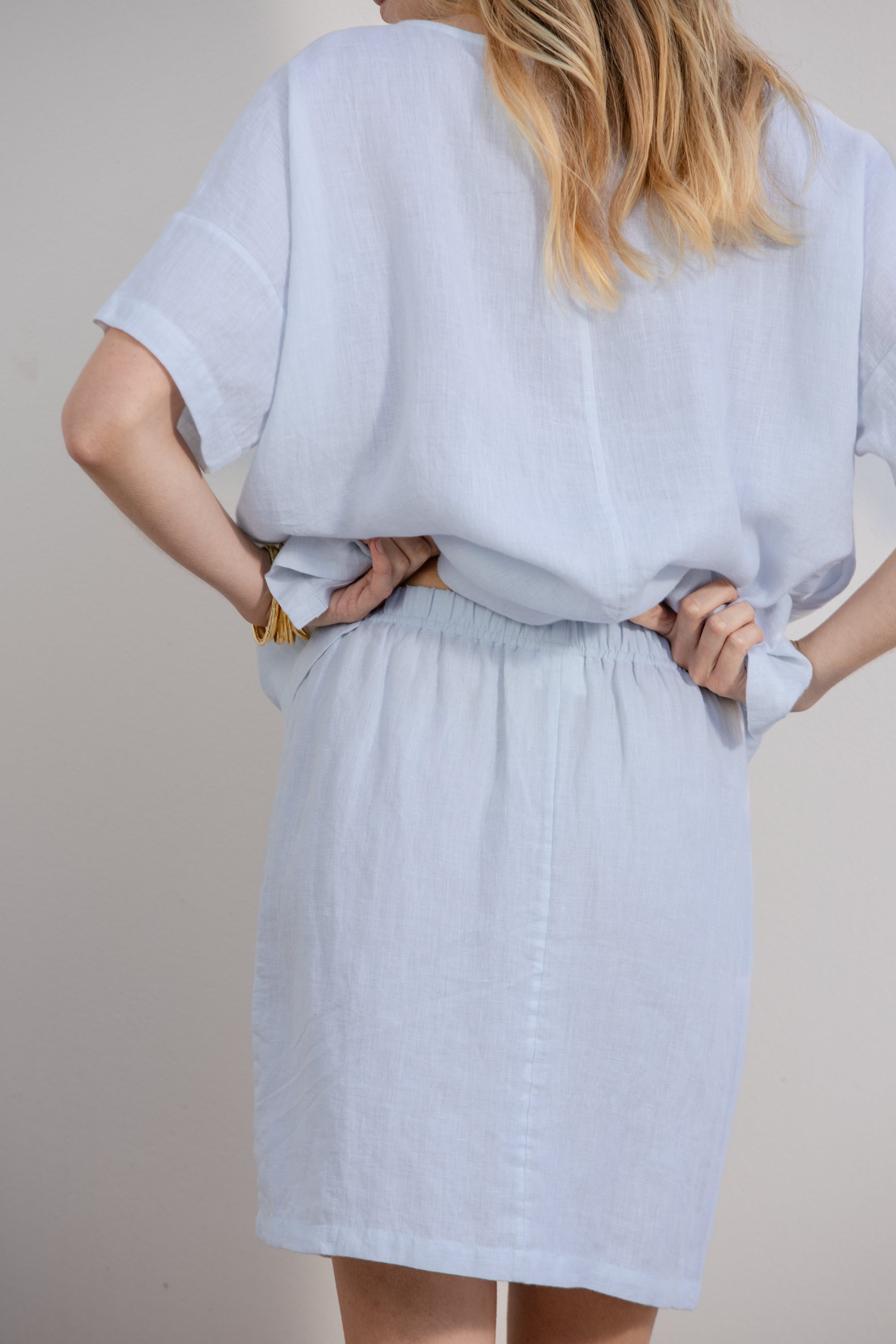 harper skirt summer blue