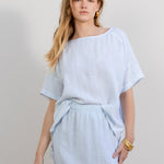 harper skirt summer blue