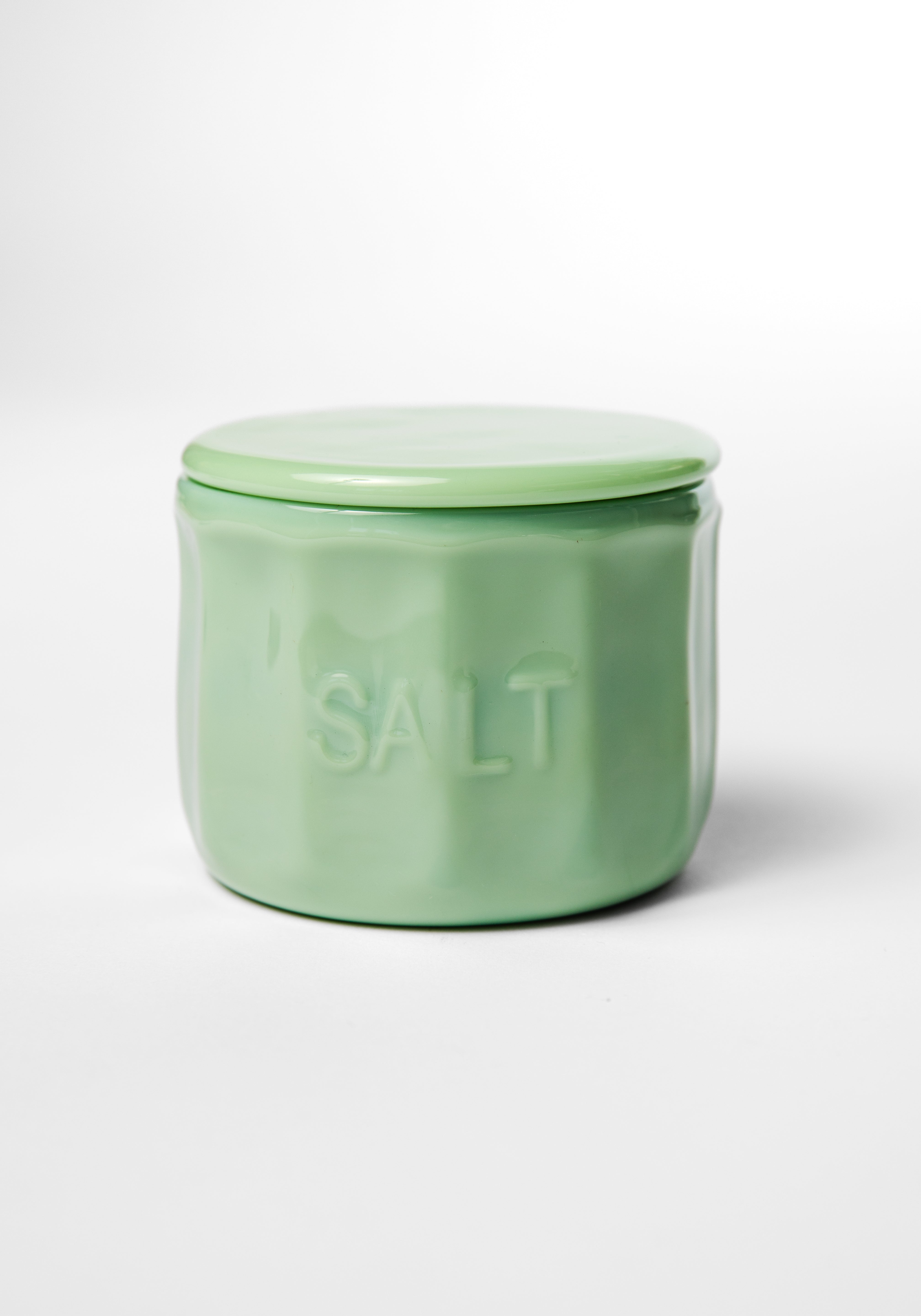 Jadeite Glass Salt Cellar