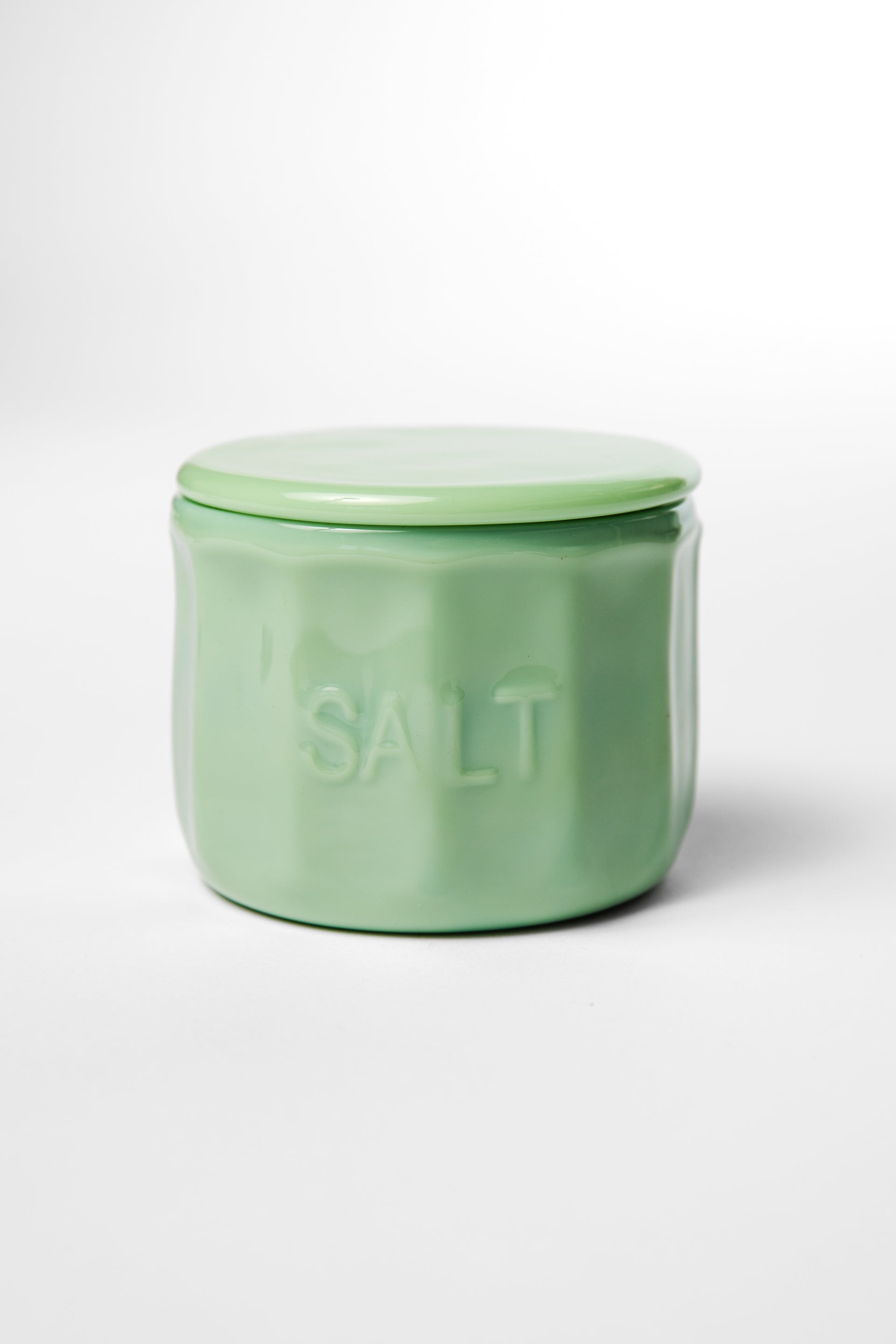 Jadeite Glass Salt Cellar