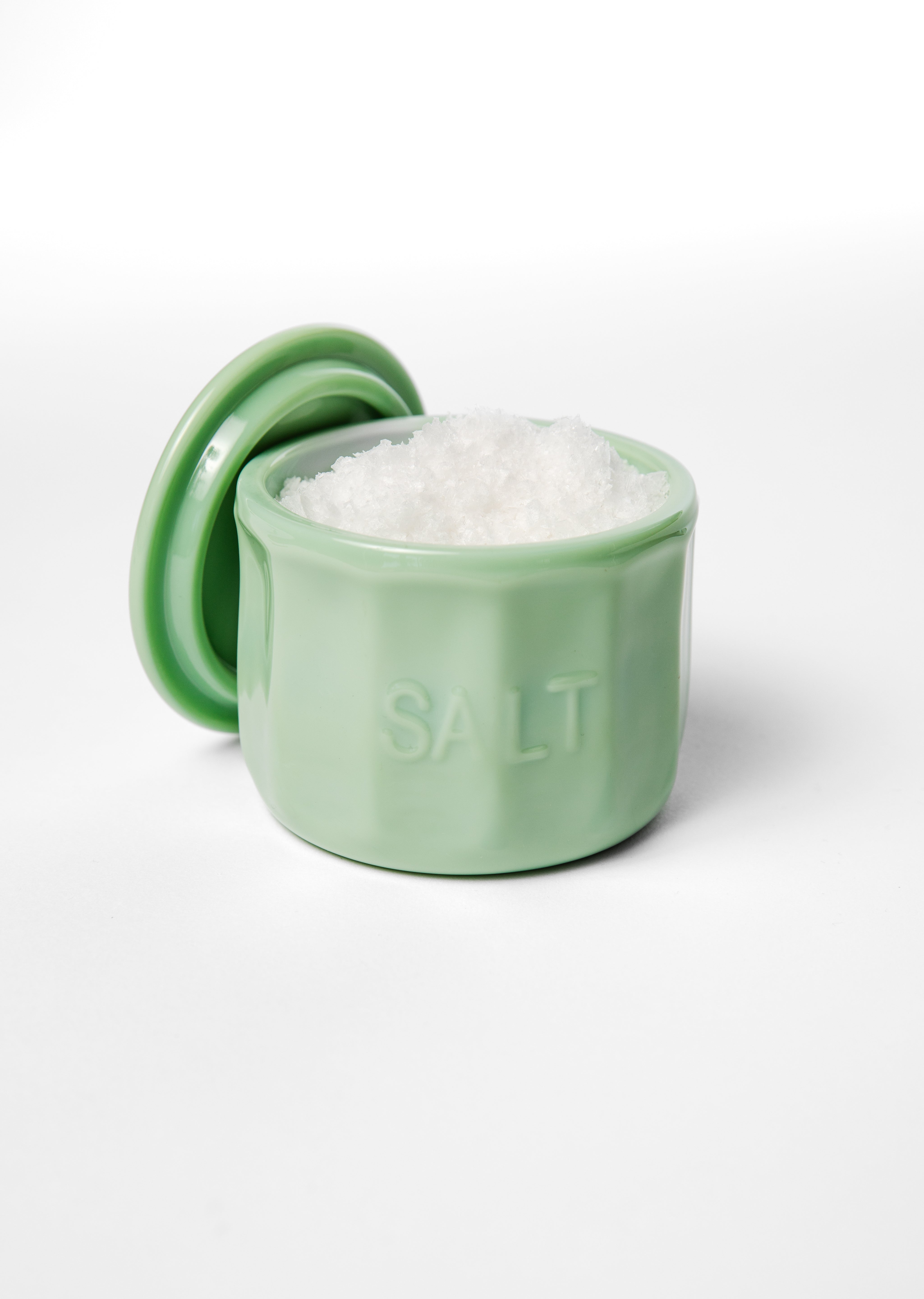 Jadeite Glass Salt Cellar