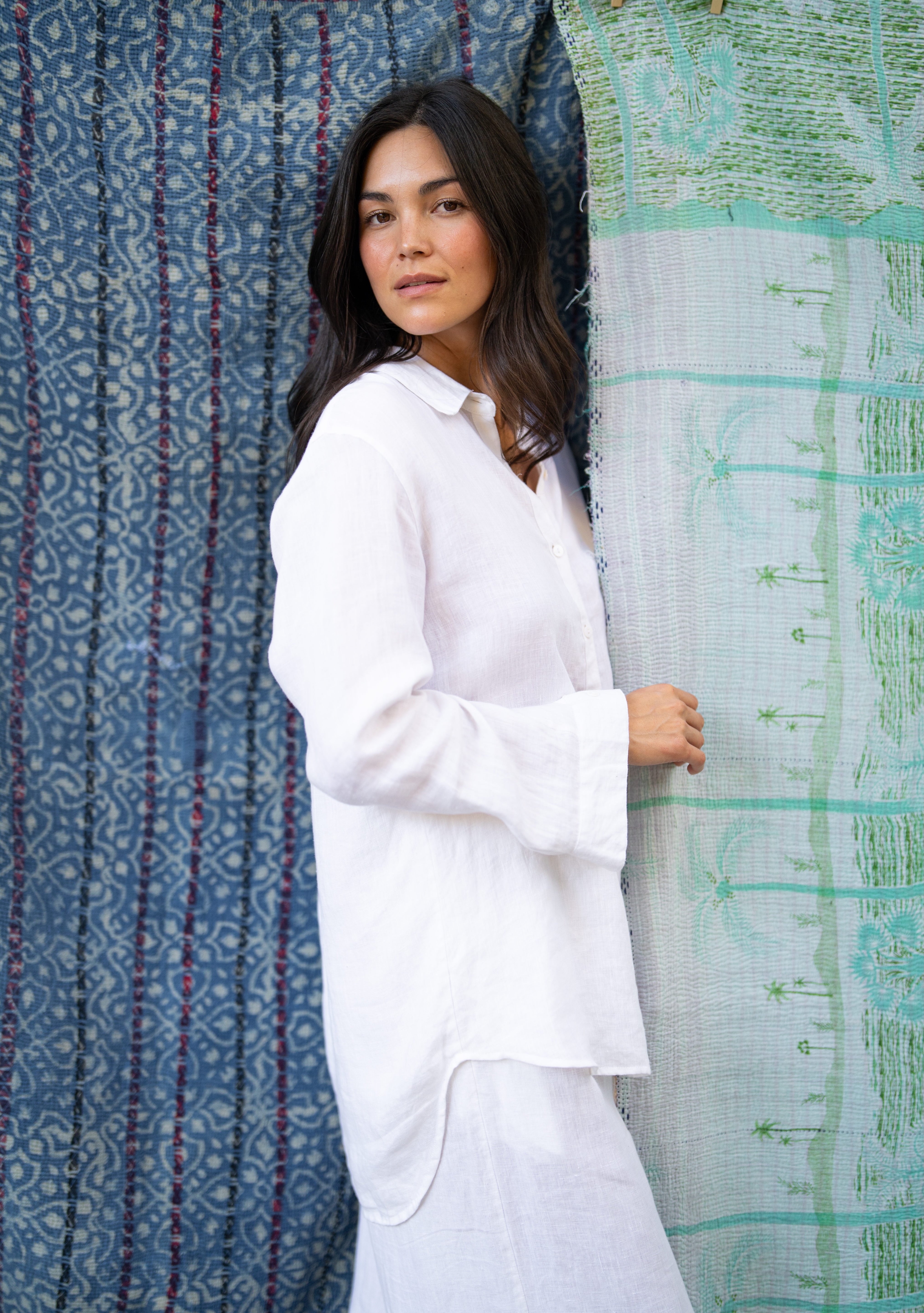 Linen Keepsake Button Down - White